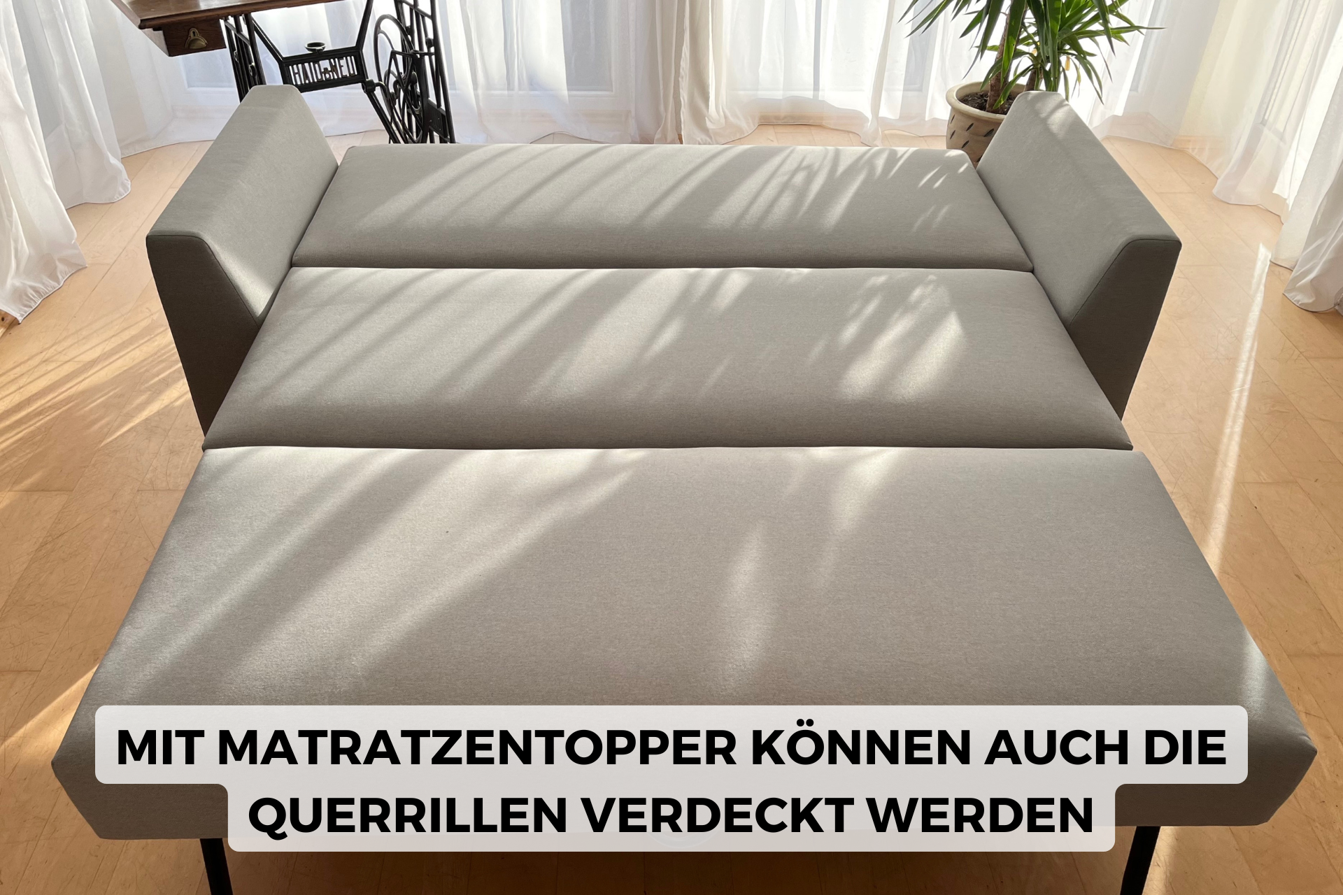 Brunobett Sofa ausgeklappt